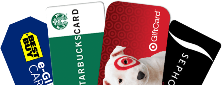 gift cards offered