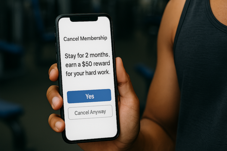 click to cancel reward