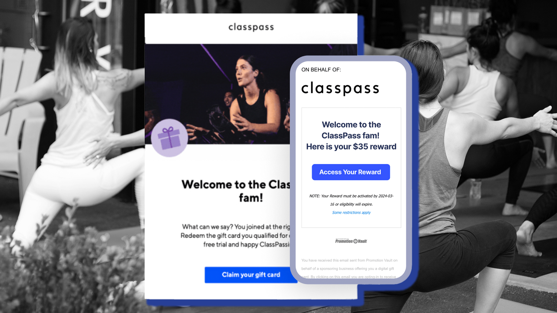 ClassPass unlocked a higher subscription activation rate and better subscription retention by leveraging Promotion Vault's instant rewards platform.